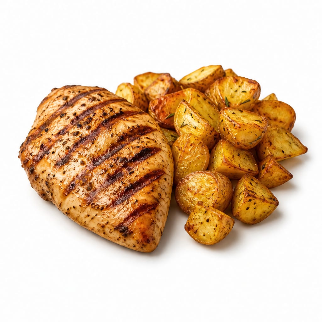 Grilled Chicken and Roasted Potatoes