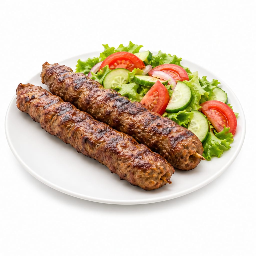 Kebab with Salad